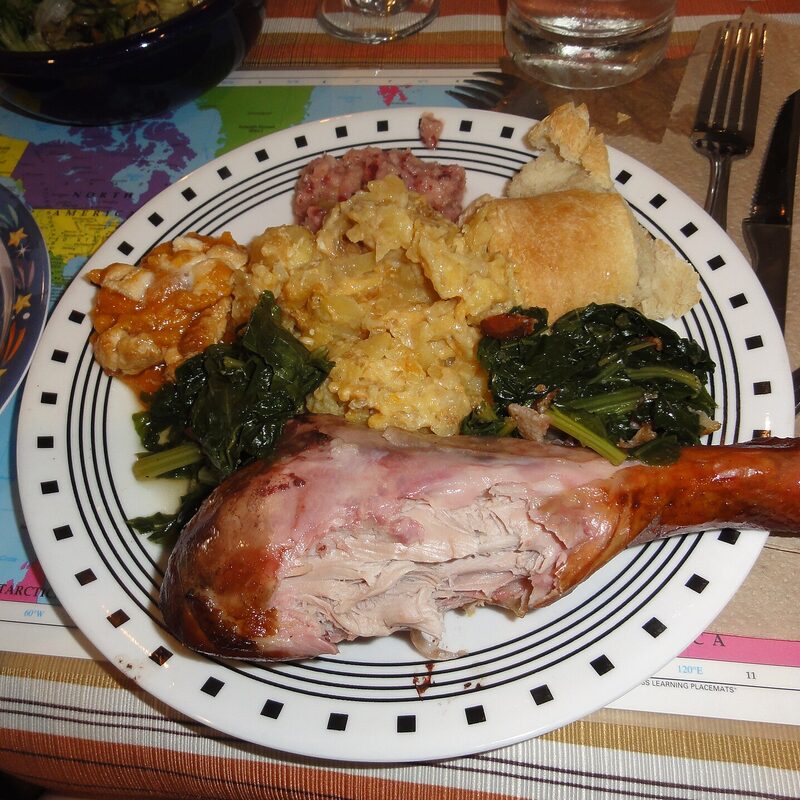 World-famous stuffed turkey leg plate