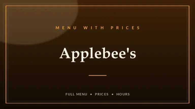 Applebee’s Menu With Prices