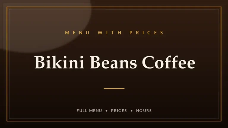 Bikini Beans Menu With Prices