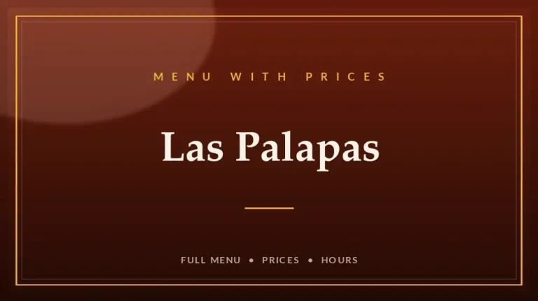 Las Palapas Menu With Prices
