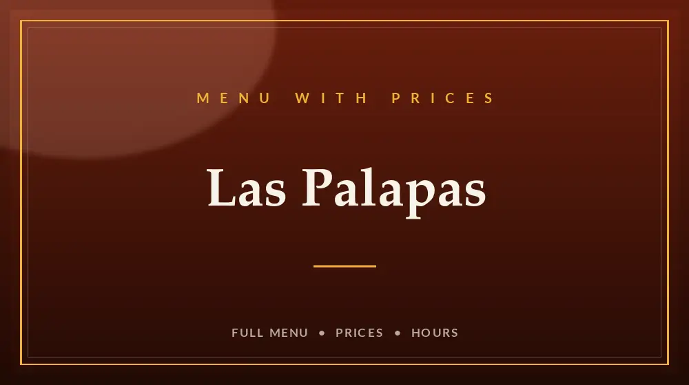 Las Palapas Menu With Prices