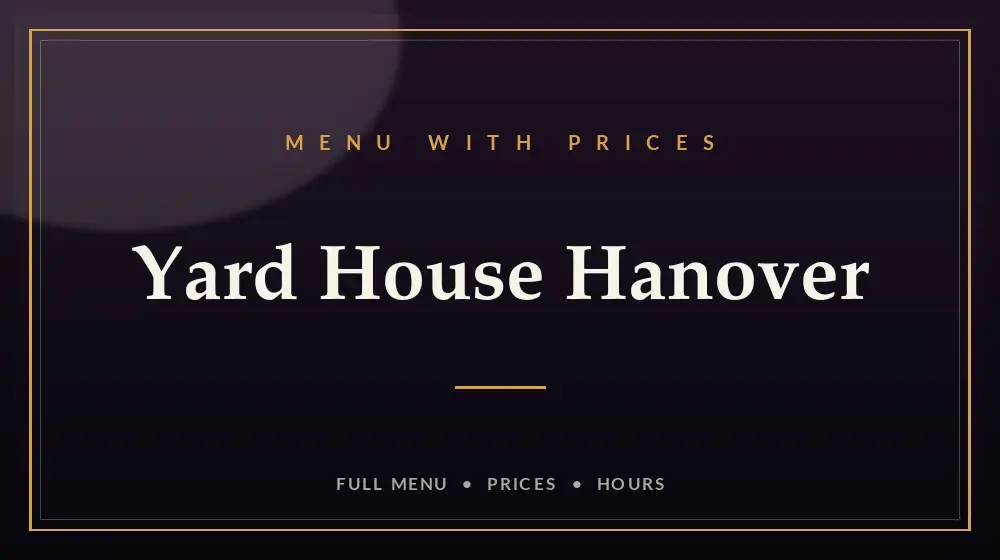 Yard House Hanover Menu With Prices